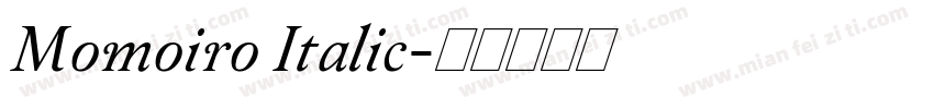 Momoiro Italic字体转换